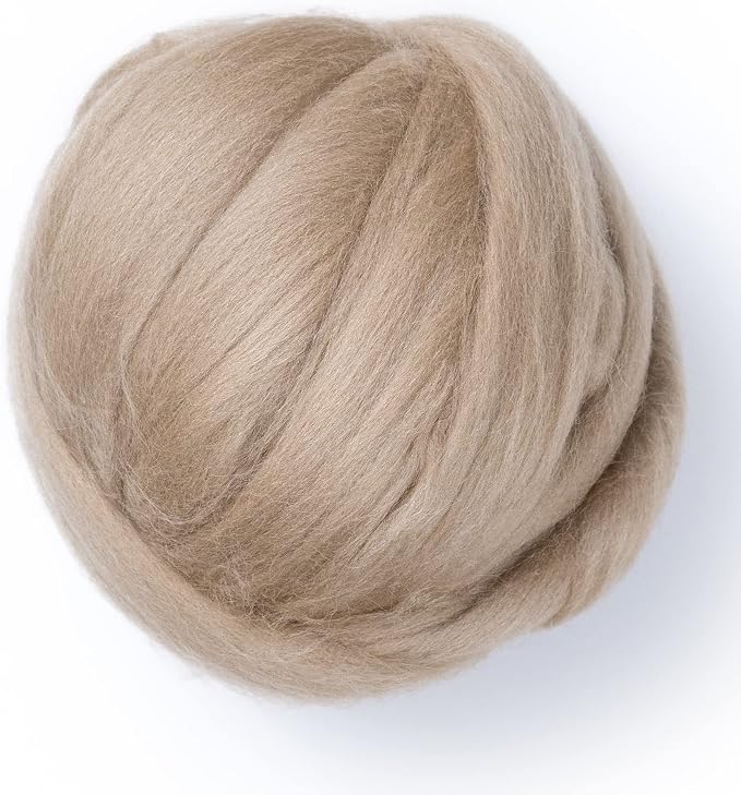 Colored Natural Wool roving, 8 OZ. Best Wool - Image 2