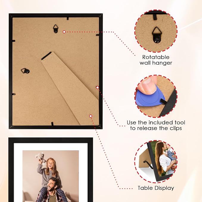 FIXSMITH 10 Pack Picture Frames Collage Wall Decor - Image 5