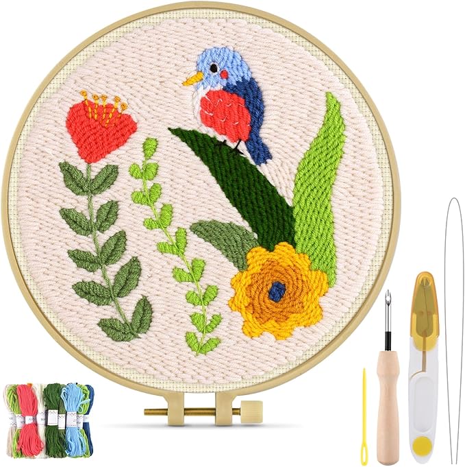 TINDTOP Punch Needle Kits, DIY Punch Embroidery Kits by TINDTOP