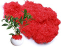 Red 5.3oz Fake Moss Artificial Floral MossFaux Plant by Forlaoers