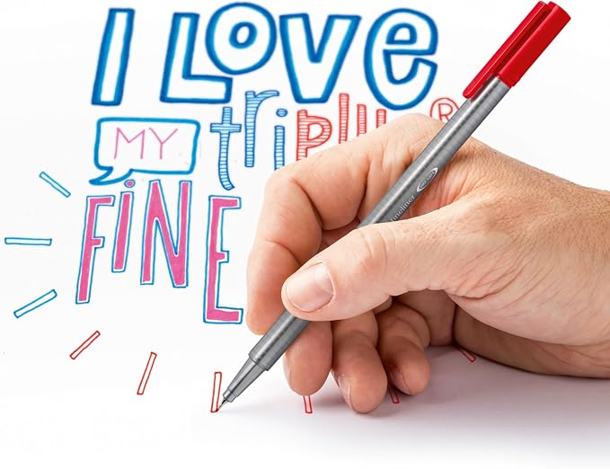 STAEDTLER triplus Fineliner 60pc Felt-Tip Pen Set: 0.3mm Assorted Colors - Image 5