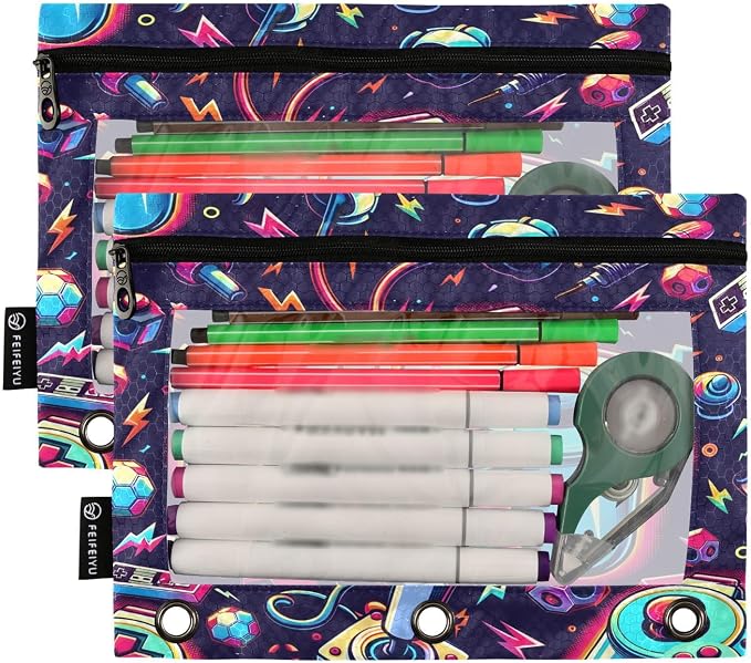 Bright Game Joystick Pencil Pouch - Image 2