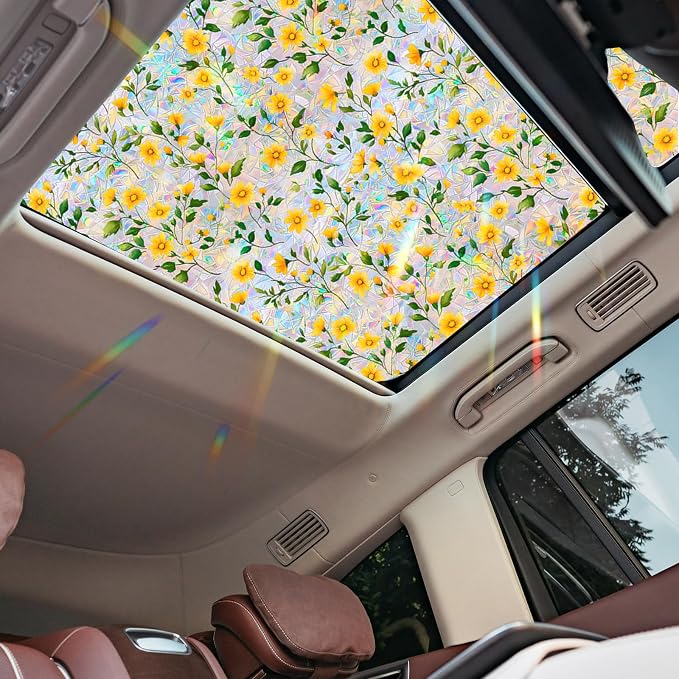 Bloss Flowers Window Privacy Film, Sunroof Decal by Bloss
