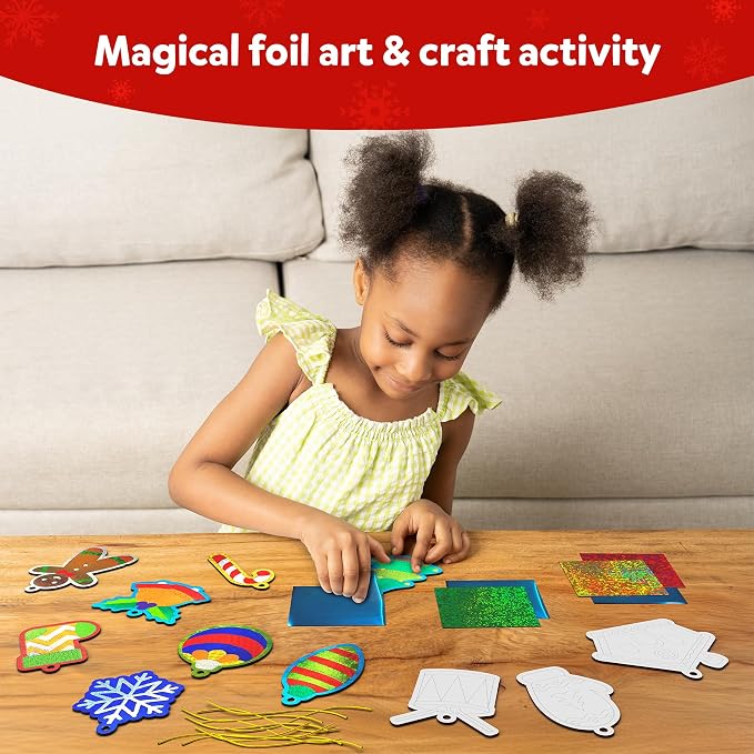 Skillmatics Foil Fun – Christmas Ornaments, Mess-Free Holiday Art - Image 7