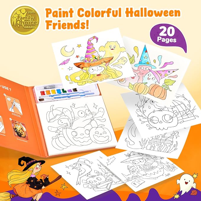 JoyCat Paint with Water Coloring Books - Image 2