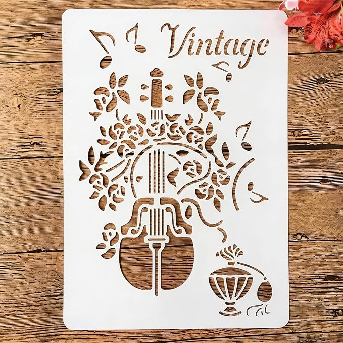 TIAMECH A4 Reusable Violin Stencil by TIAMECH