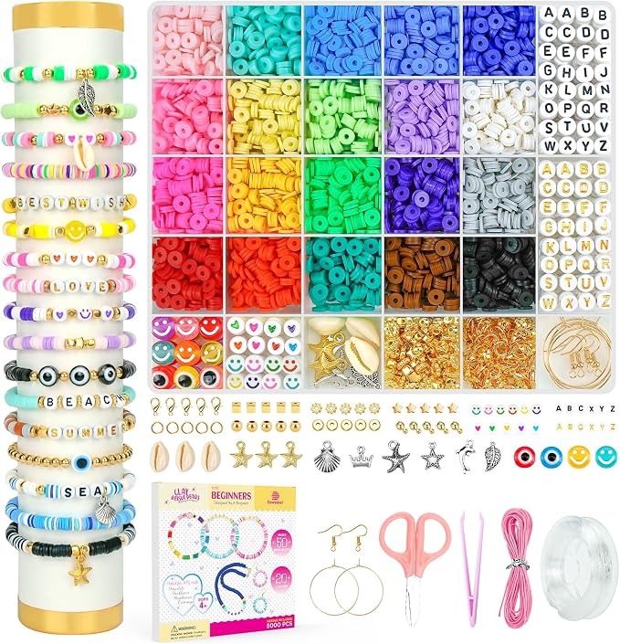 Dowsabel Clay Beads Bracelet Making Kit by Dowsabel