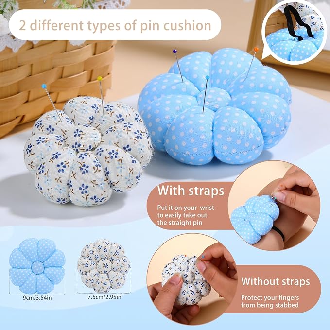 Sewing Pin Cushion Kit, Wrist Pin Cushions - Image 3
