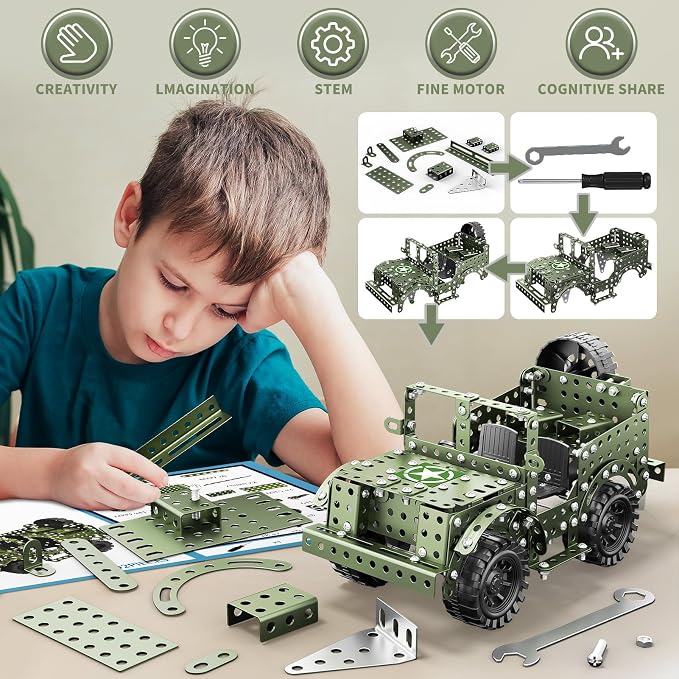Lucky Doug STEM Building Projects Model Truck Set - Image 3