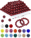 120PCS FIVEIZERO Dark Red Rhinestone Beads by FIVEIZERO