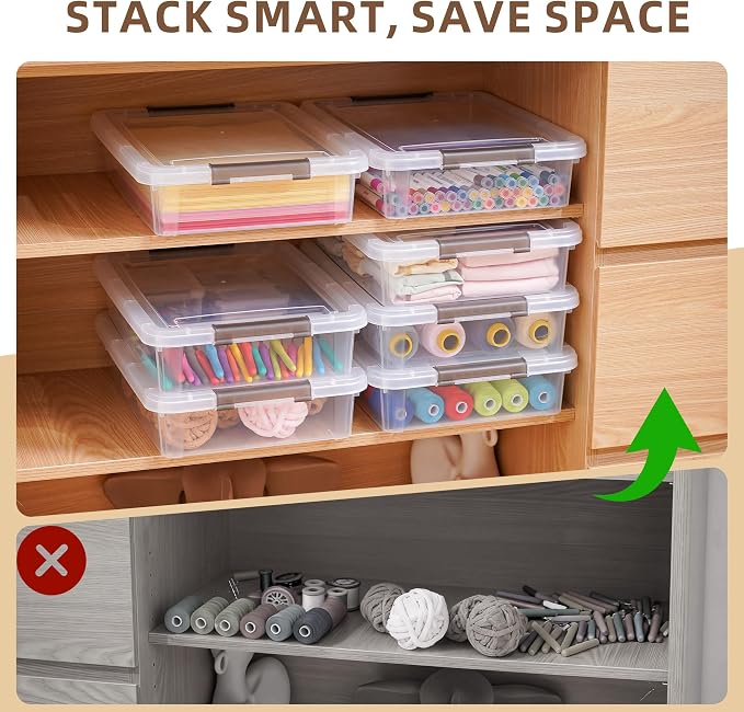 Citylife 10 PCS Plastic Storage Bins - Image 6