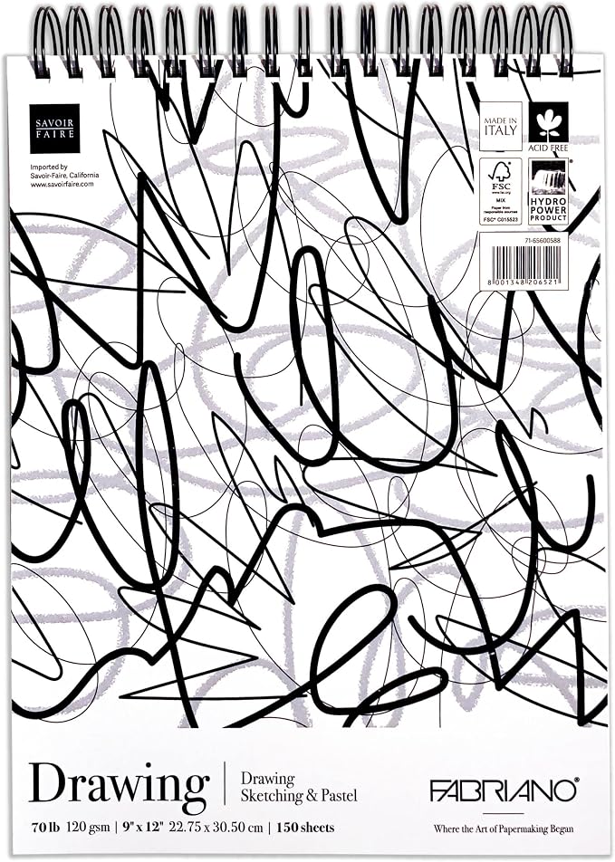 Fabriano Studio Drawing Fat Pad, 70 lb. by Fabriano