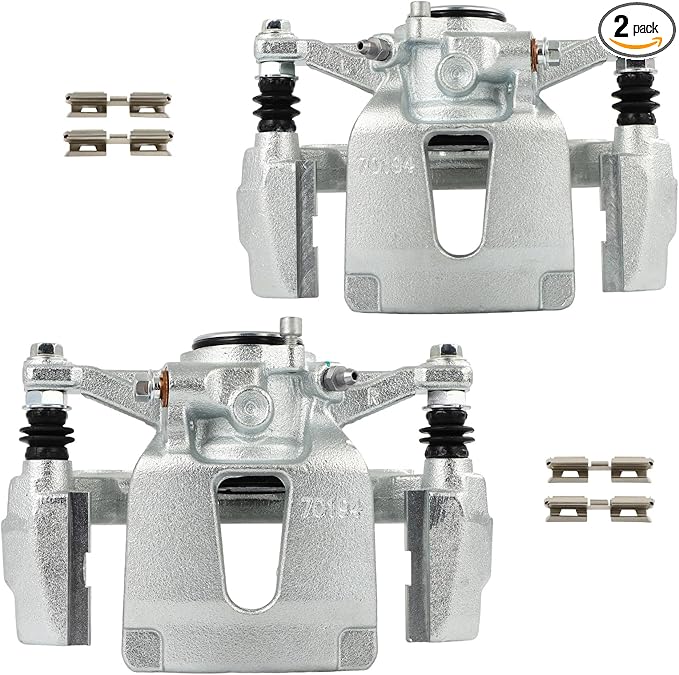 cciyu Rear Left & Right Brake Calipers Assembly w/Bracket 18B5501 18B5500 2015 2016 2017 For Ford For F-150