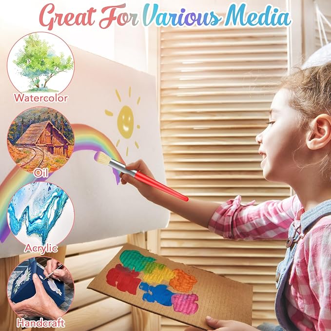 Paint Brushes for Kids, Washable Paint - Image 7