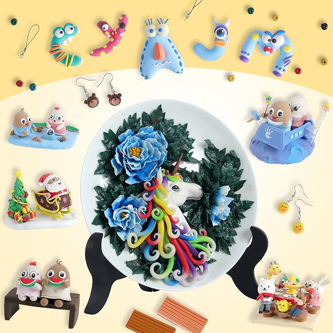 Cyajm 72 Colors Polymer Clay Kit, DIY Jewelry Crafts Gifts - Image 6