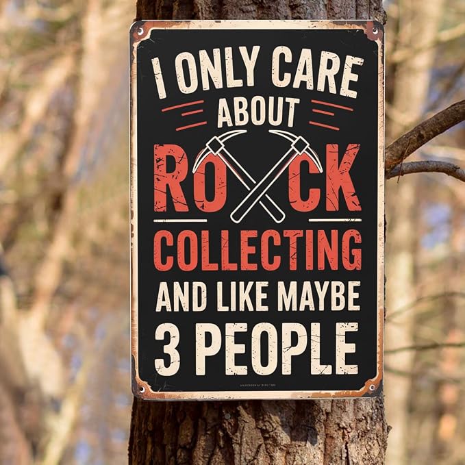 8x12 Inch Metal Sign Rock Collecting Rockhound Retro Wall Decor - Image 8