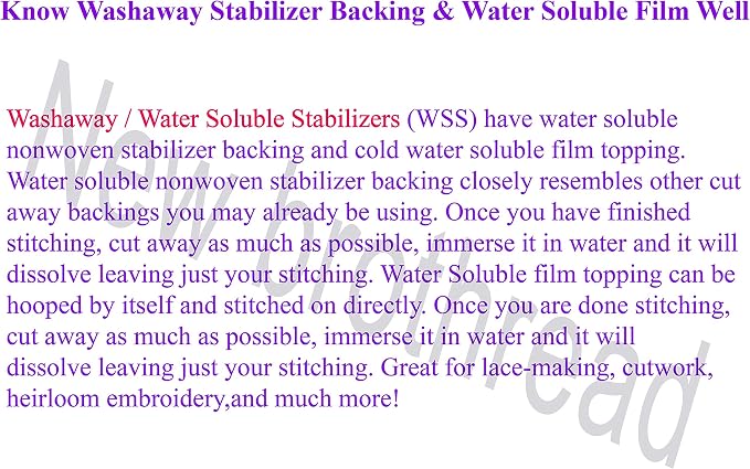 New brothread Light Weight Clear Wash Away - Image 4