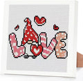 Tiwabb Gnome Cross Stitch Kits for Adults, Love Stamped Cross Stitch Embroidery by DIYHomeDecor