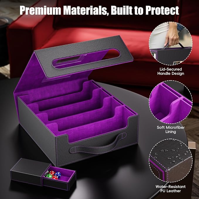 Trading Card Storage Box – 3500+ Magnetic MTG Deck Box - Image 5