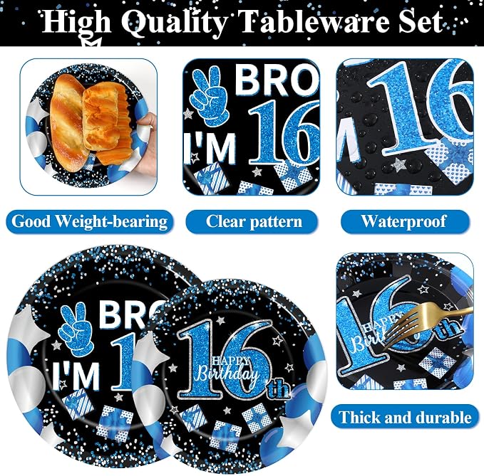 Qyeahkj 100 Pcs 16th Birthday Decorations - Image 3