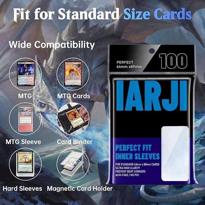 2400ct Perfect Fit Sleeves, Perfect Fit Card Sleeves, Inner Sleeves MTG - Image 3