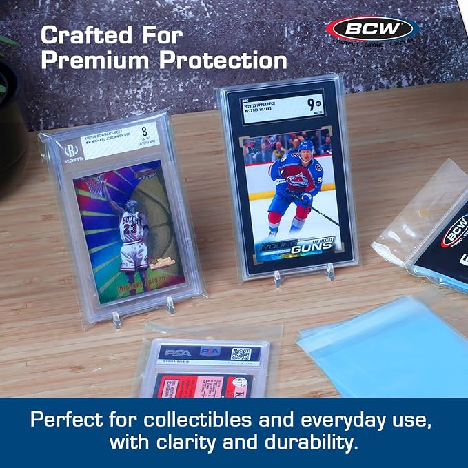 BCW Resealable Graded Card Sleeves | 100 Pack | Universal Fit - Image 4