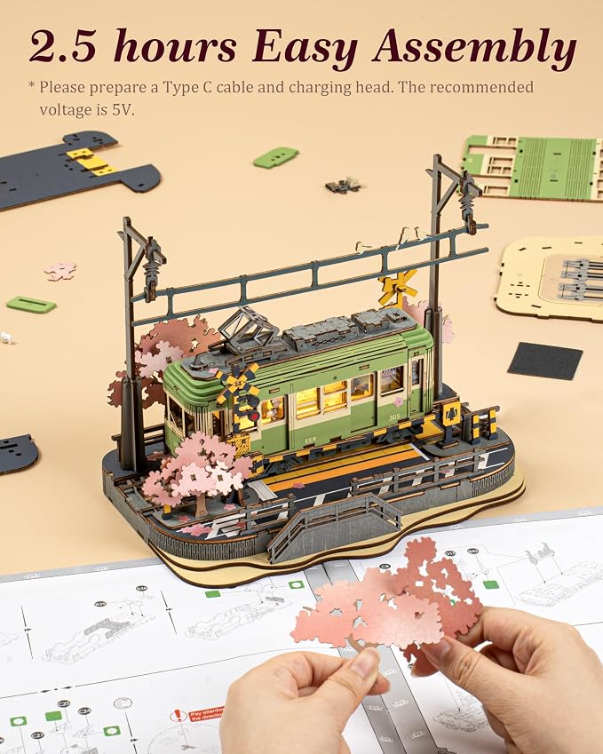 ROBOTIME 3D Puzzles for Adults DIY Model Building Toy - Image 6