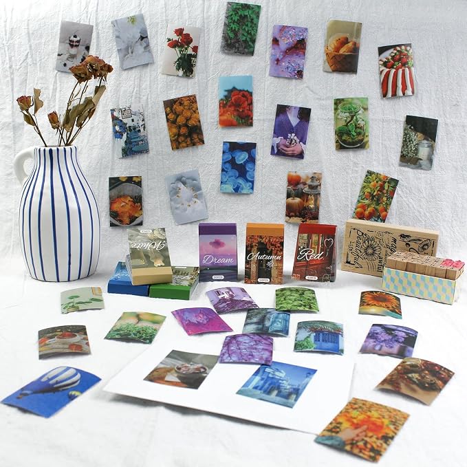 PRSTINCOL 6 Sets 300 Pcs Washi Stickers Set Assorted Colors Aesthetic Sticker - Image 7