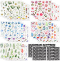 500Pcs Natural Flower Stickers by Weenkilly