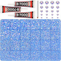 32000Pcs Light Blue Rhinestones by Worthofbest