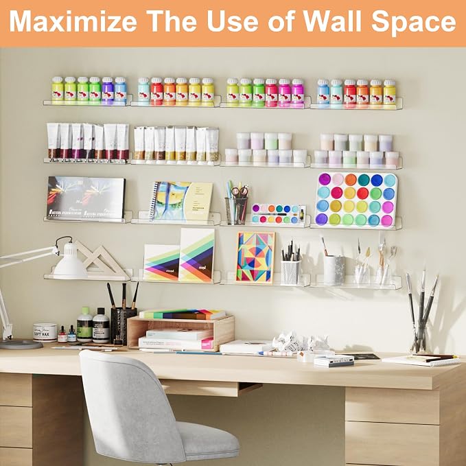 upsimples 10 Pcs 15" Acrylic Shelves - Image 8