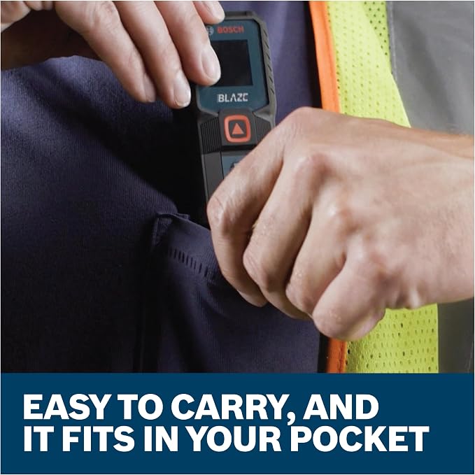 BOSCH GLM100-23 100 Ft Blaze Laser Distance Measure, Includes 2 AA Batteries - Image 5