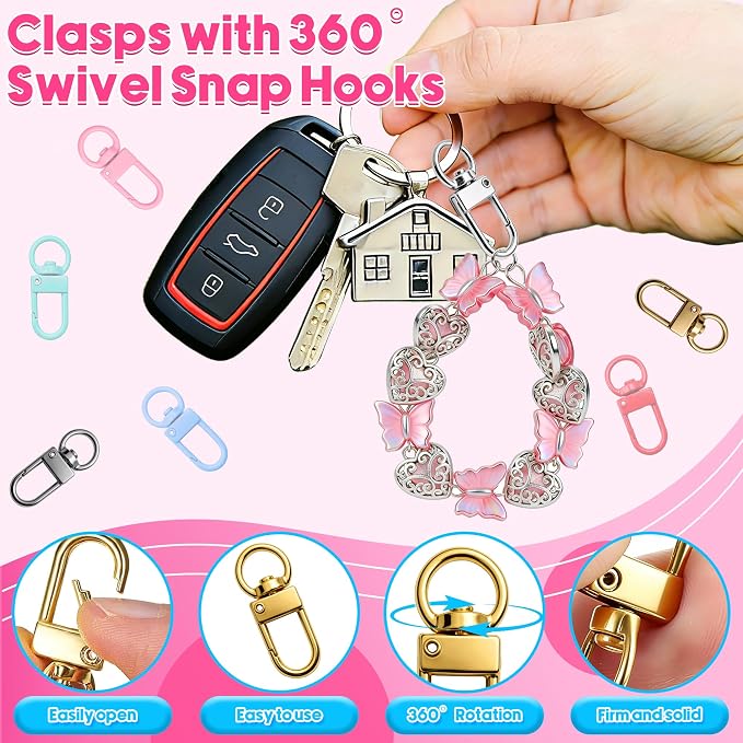 100PCS Dopamine Color Keychain - Image 6