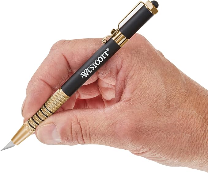 Westcott 17314 Pen-Style Retractable CarboTitanium Bonded Hobby Knife - Image 5