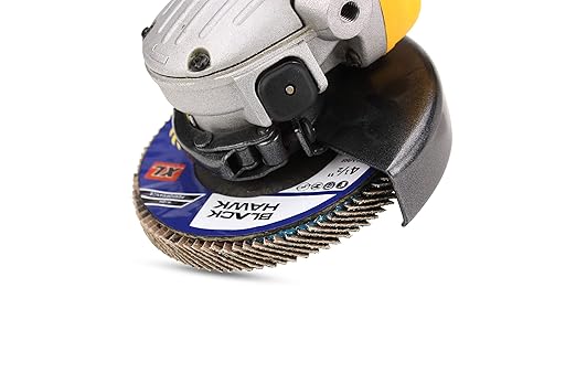 BHA High Density Zirconia Flap Discs Jumbo Grinding Wheels XL Type 27, 4.5" x 5/8"-11, 5 Pack (60 Grit)