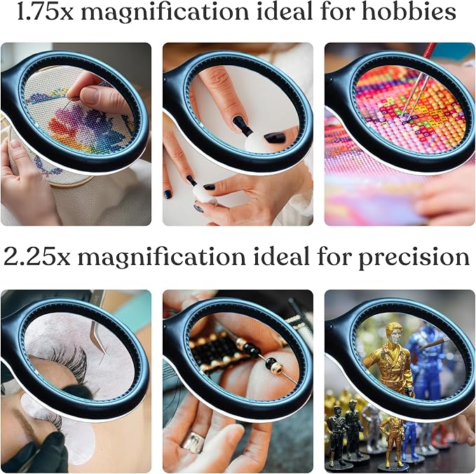 Brightech LightView Pro Flex 2 in 1 Magnifying Desk Lamp, 2.25x Light Magnifier - Image 8