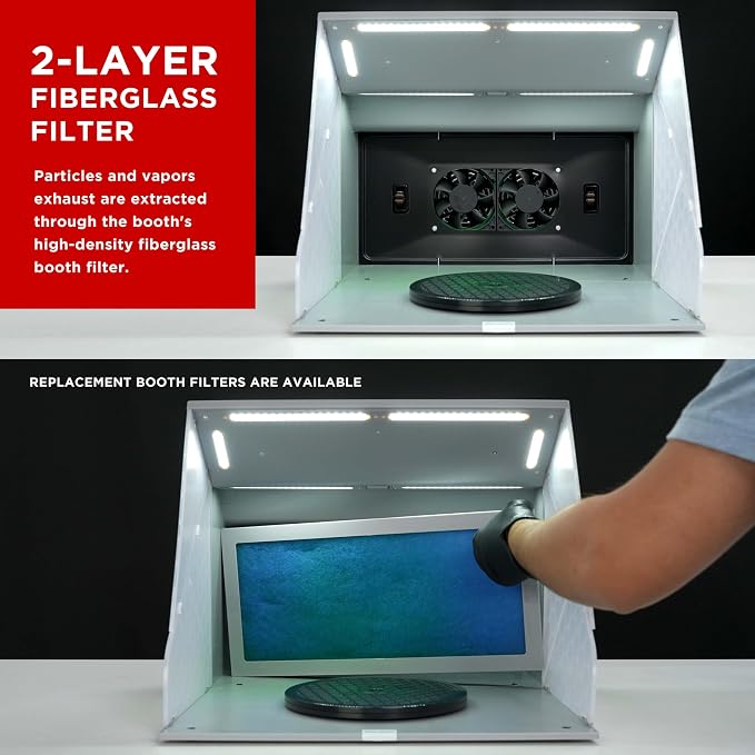 Master Airbrush Portable Airbrush Spray Booth Kit - Image 4