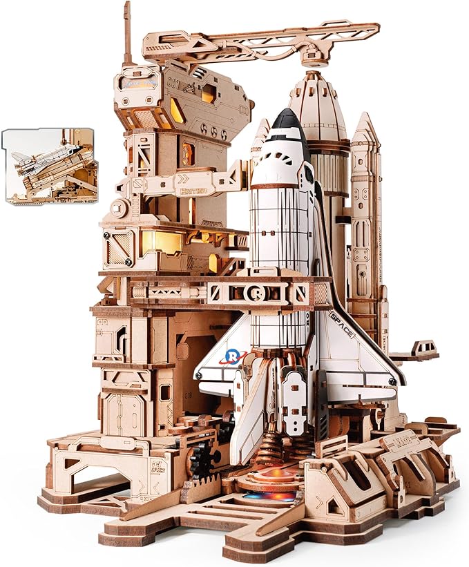 ROKR 3D Puzzles for Adults Space Shuttle, Interactive DIY Building Model by ROKR-InterestingSmartPuzzleToys