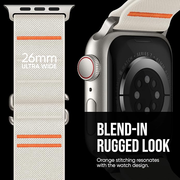 Suitisbest Sport Bands Compatible with Apple Watch Ultra Band 49mm 46mm 45mm 44mm 42mm 38mm 40mm 41mm Men Women, Stretchy Nylon Sport Loop Strap with S-Hook for iWatch Series 10 Ultra SE 9 8 7 6 5 4 3