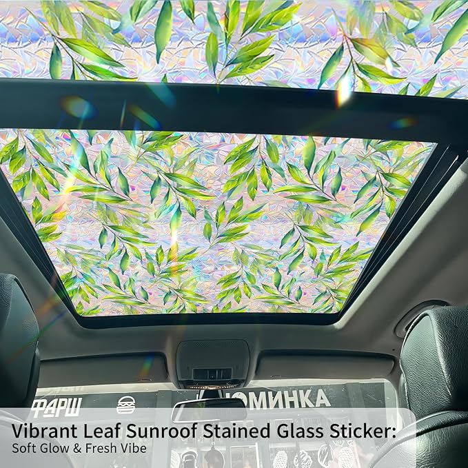 Bloss Stained Glass Window Privacy Film, Sunroof Decal - Image 6
