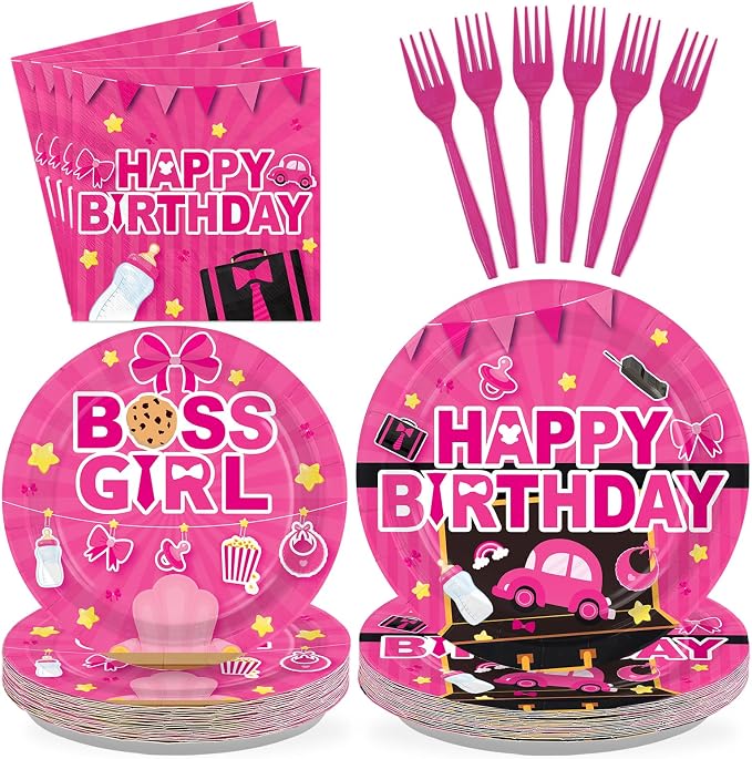 96Pcs Boss Birthday Party Decorations by Greencian