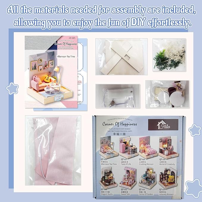 Flever Dollhouse Miniature DIY House Kit Creative Room - Image 3