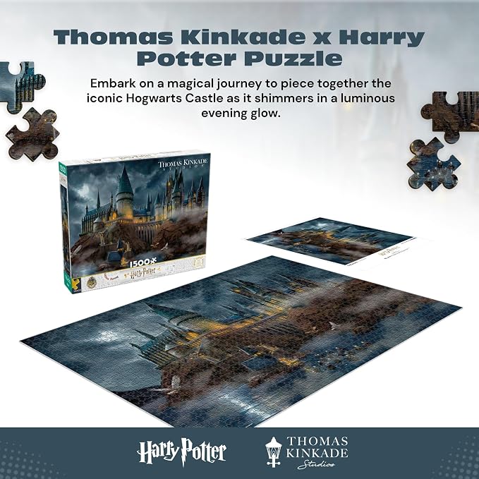 Ceaco - Thomas Kinkade - Harry Potter - Hogwart's Castle - 1500 Piece Jigsaw - Image 3