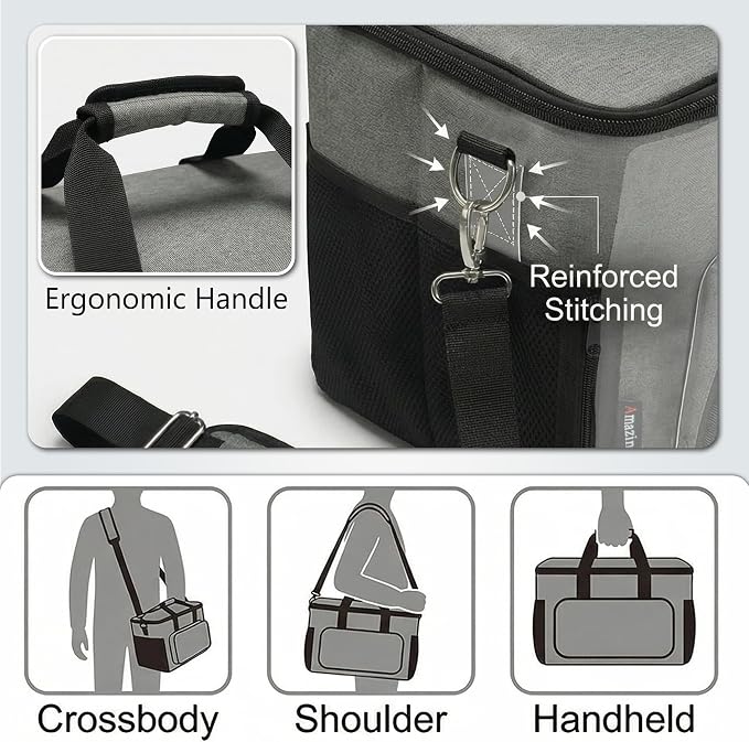 Board Game Bag with Multi-Pockets – Convertible Tote & Shoulder Carry, Includes - Image 6