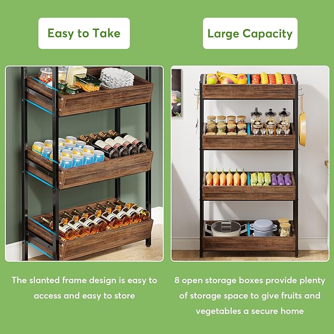 Tribesigns 4-Tier Retail Snack Display Shelf, Snack Rack Display Stand - Image 5