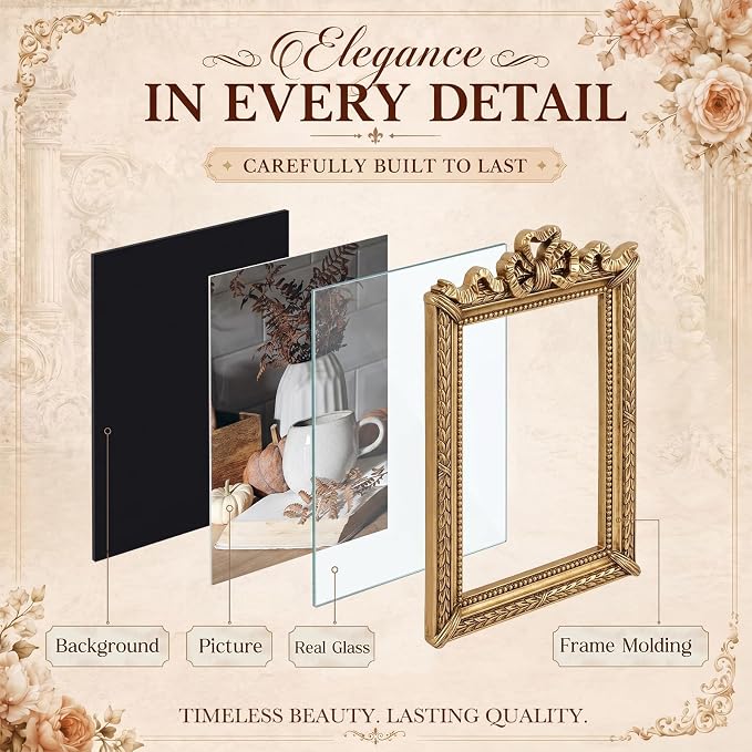 Wonderjune 15 Pcs Vintage Picture Frames Set - Image 5