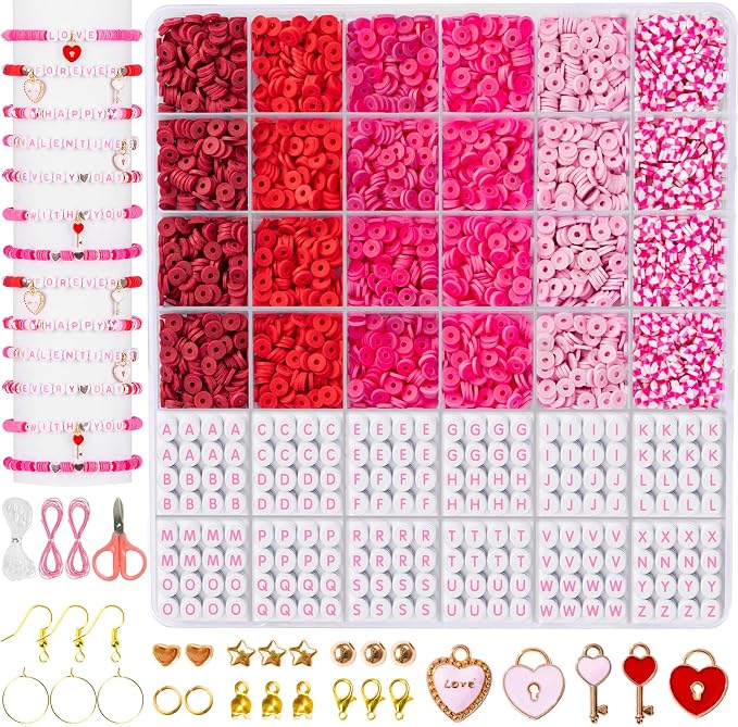 Goldwise Valentine's Day Friendship Bracelet Kit, Jewelry Making Kit by Goldwise