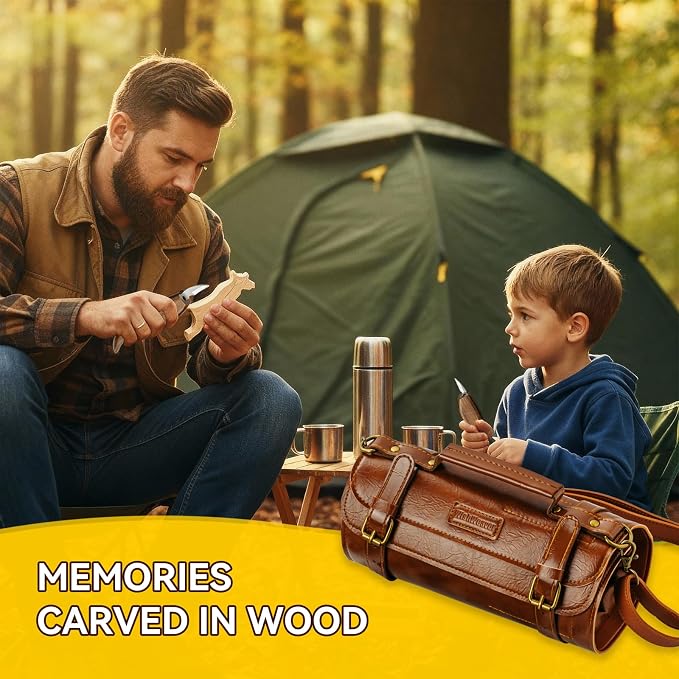 Wood Carving Kit, Deluxe Wood Carving Set, 6 Wood Carving Knives 8 Chisels 6 - Image 7