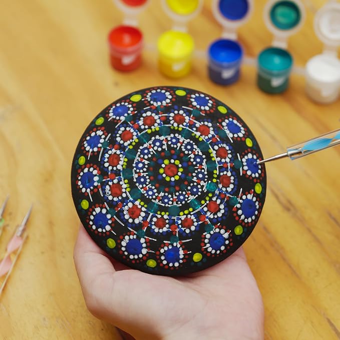 Mandala Rock Painting Kit – Mandala Dotting Tools Set - Image 9