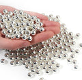 200pcs Silver 10mm Pearl Beads by chuyau